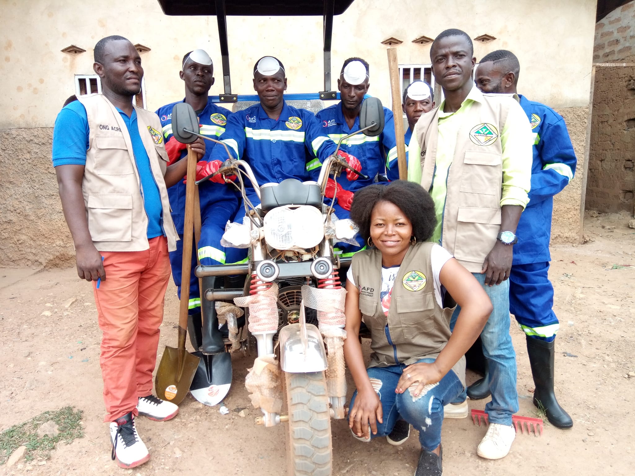 Projet de pré-collecte des déchets ménagers dans les quartiers Kangba et Lakouanga 6 dans le 2ème arrondissement de Bangui